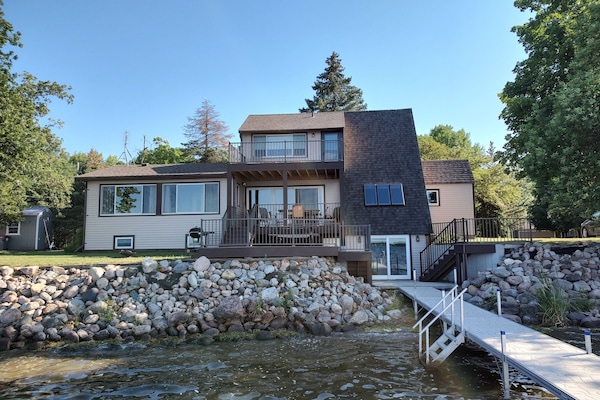 Back view from the dock.