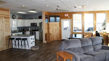 Smart TV, video games, DVD player, table football