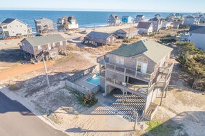Exterior - Oceanview Dog Friendly Home w/ Private Pool, Hot Tub, and Beach Access Nearby (Rodanthe)