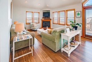 TV, DVD player, books