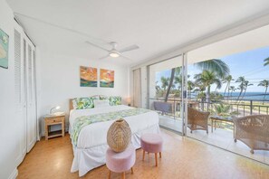 1 bedroom, iron/ironing board, free WiFi, bed sheets - Island Sands 306 1BD w Ocean Views AC Pool Near Beach (Kihei)