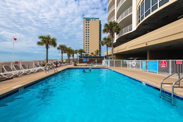 Indoor pool, a heated pool