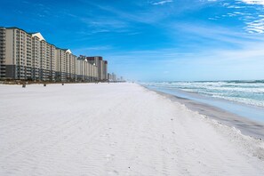 On the beach