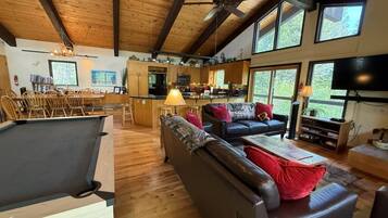 Smart-TV, Kamin, Videospiele, DVD-Player