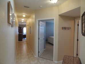 9' ceilings & skylights fill the unit with natural light.