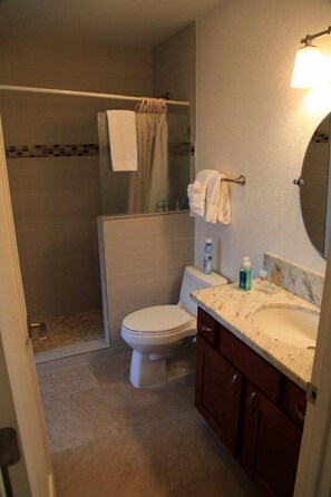 Shower, towels
