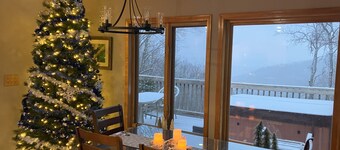 ASHEVILLE Luxury chalet HOT TUB  VIEWS 7 Acres Private.