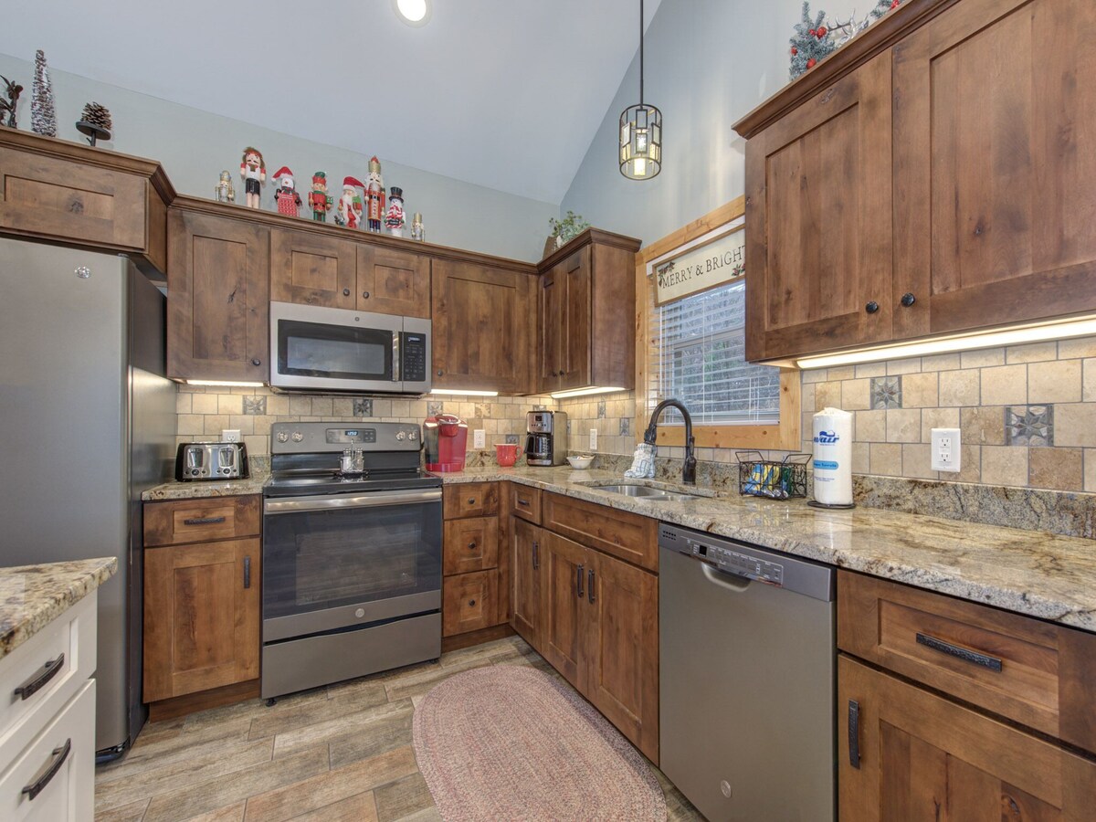 Photo 57 of Stunning Mountainside Cabin with Panoramic Views, Hot Tub, Game Room + Pool Acce