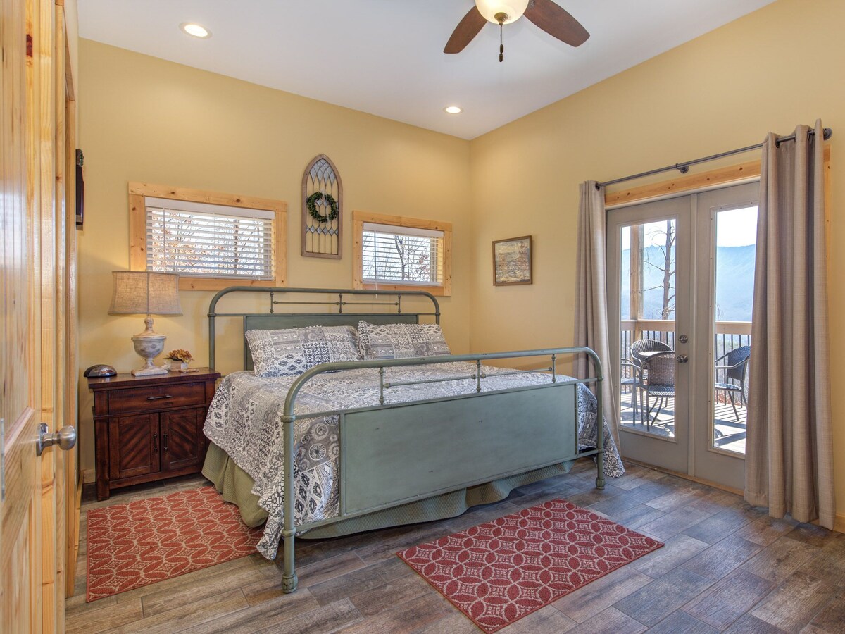 Photo 72 of Stunning Mountainside Cabin with Panoramic Views, Hot Tub, Game Room + Pool Acce