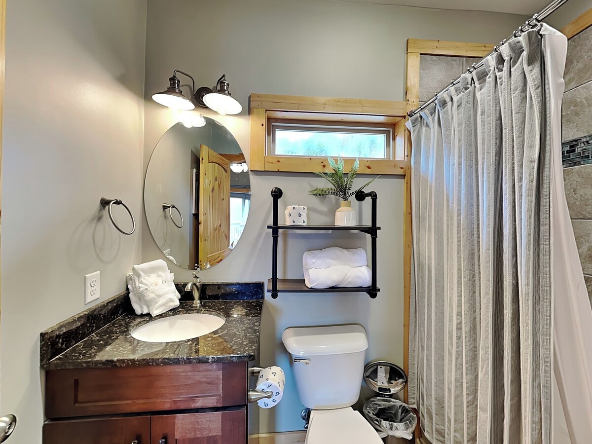 Photo 71 of Stunning Mountainside Cabin with Panoramic Views, Hot Tub, Game Room + Pool Acce