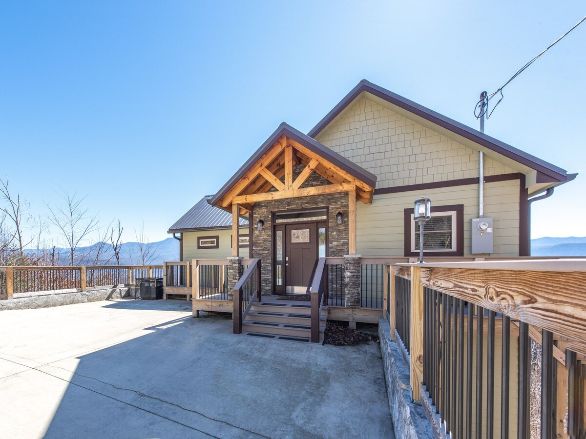 Photo 83 of Stunning Mountainside Cabin with Panoramic Views, Hot Tub, Game Room + Pool Acce