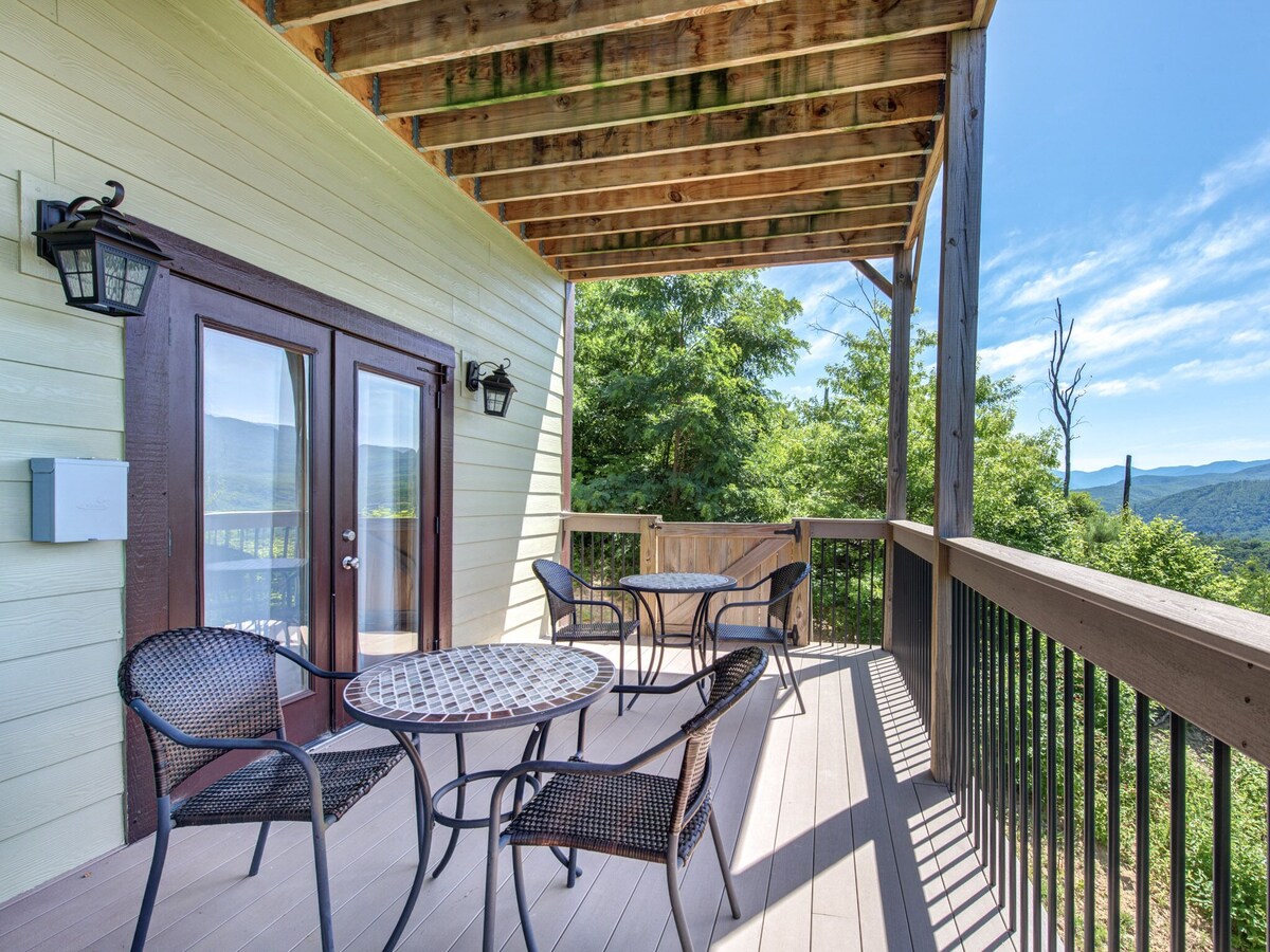 Photo 59 of Stunning Mountainside Cabin with Panoramic Views, Hot Tub, Game Room + Pool Acce