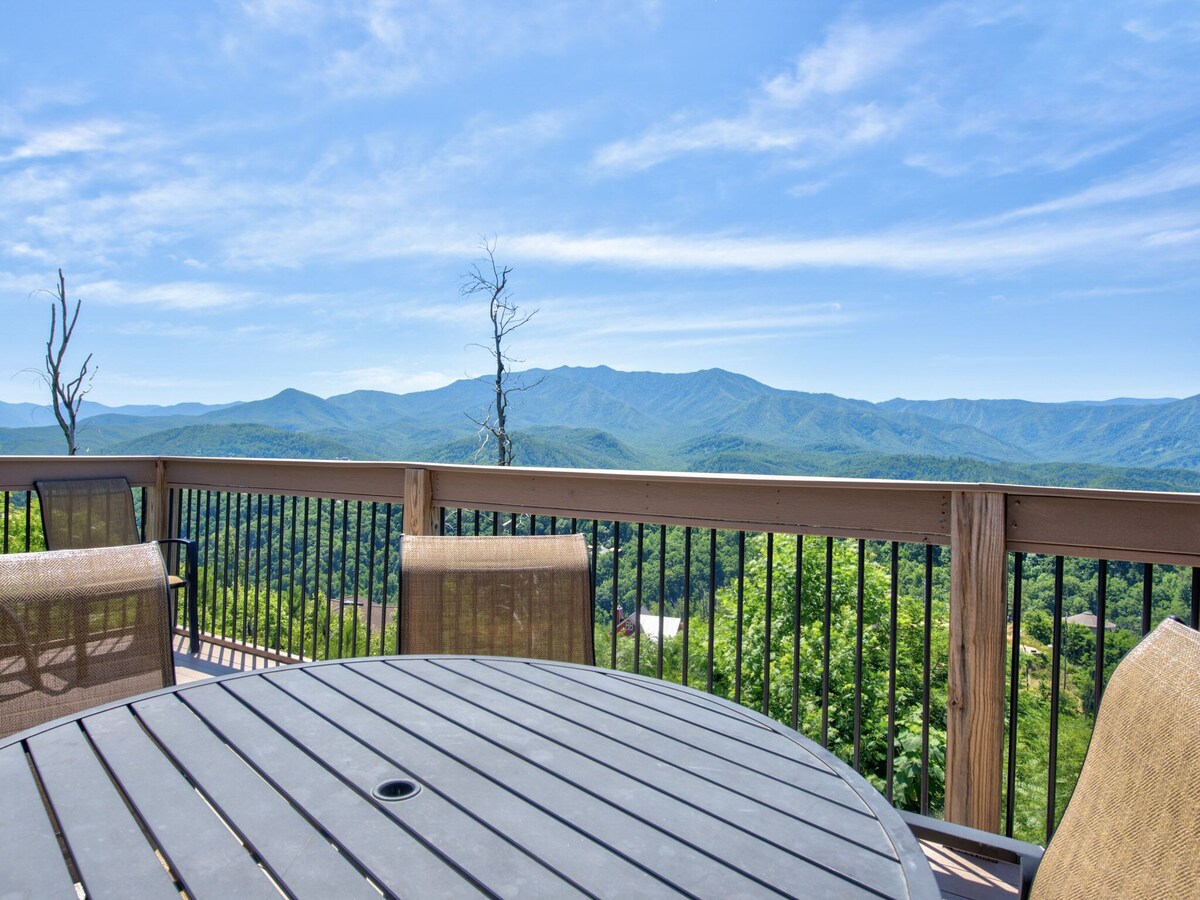 Photo 78 of Stunning Mountainside Cabin with Panoramic Views, Hot Tub, Game Room + Pool Acce