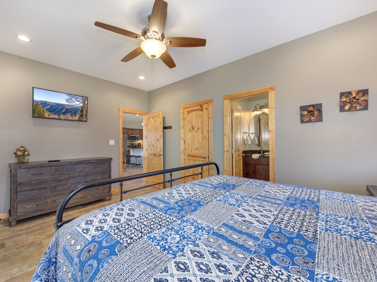 Photo 70 of Stunning Mountainside Cabin with Panoramic Views, Hot Tub, Game Room + Pool Acce