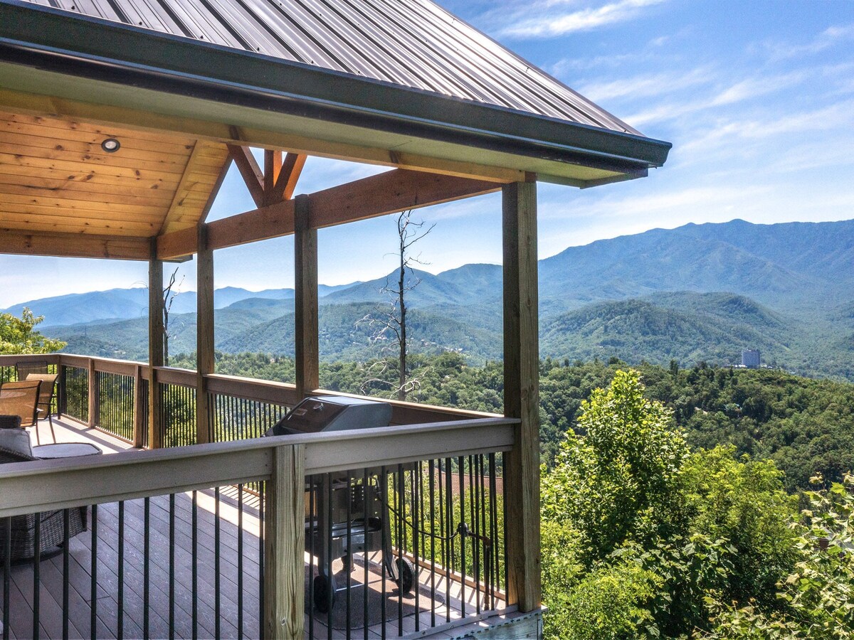 Photo 79 of Stunning Mountainside Cabin with Panoramic Views, Hot Tub, Game Room + Pool Acce