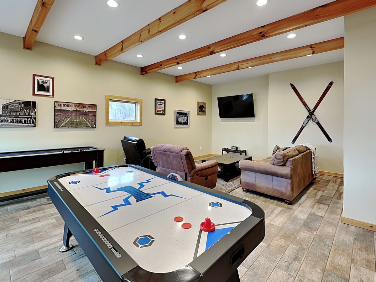 Photo 49 of Stunning Mountainside Cabin with Panoramic Views, Hot Tub, Game Room + Pool Acce