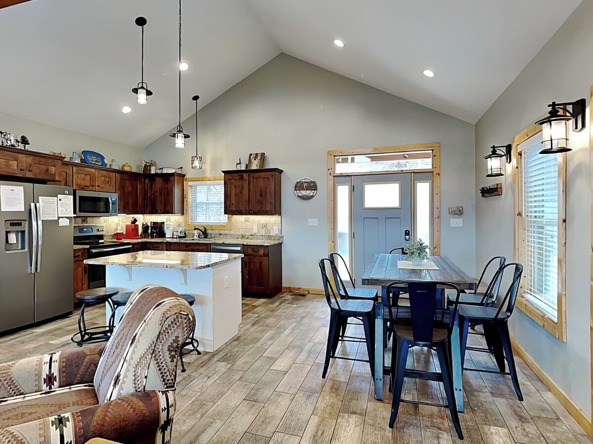 Photo 54 of Stunning Mountainside Cabin with Panoramic Views, Hot Tub, Game Room + Pool Acce