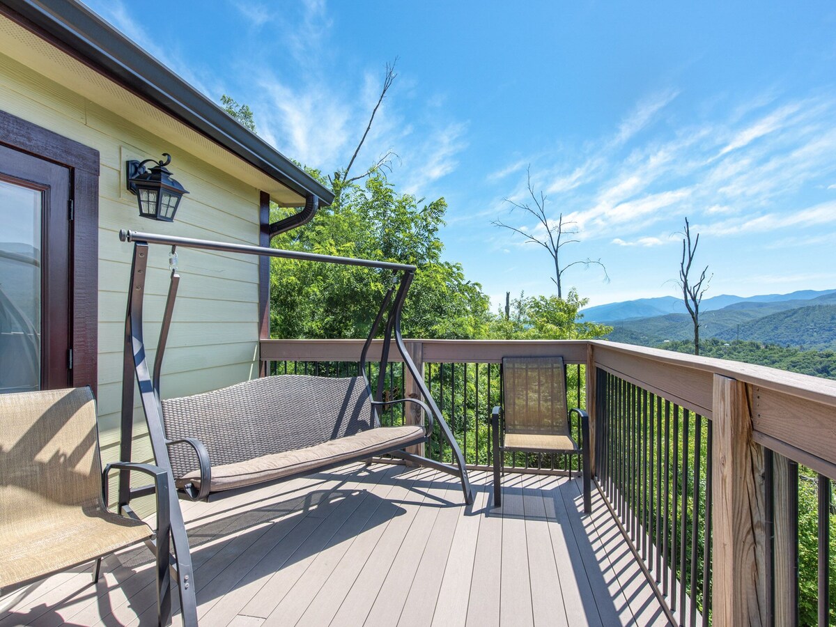 Photo 63 of Stunning Mountainside Cabin with Panoramic Views, Hot Tub, Game Room + Pool Acce