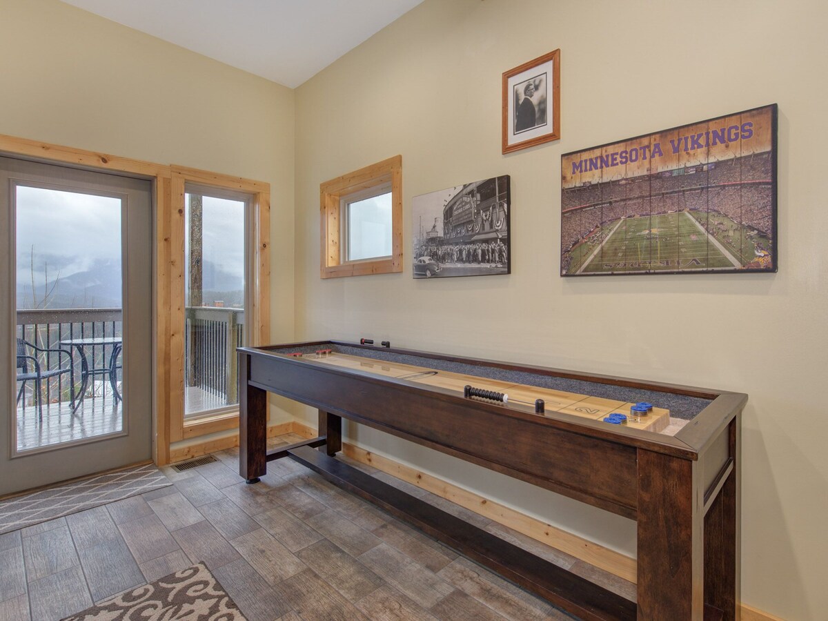 Photo 67 of Stunning Mountainside Cabin with Panoramic Views, Hot Tub, Game Room + Pool Acce