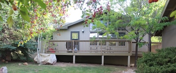 Fall view of the back deck