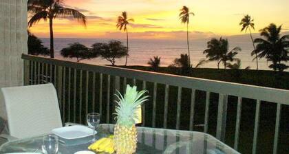 Oceanfront, miljoonan dollarinäkymä, tilava Lanai B421