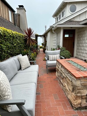 Terrace/patio -   Ocean Front Cottage!! Beauty on the outside, Charm on the inside! (Cayucos)