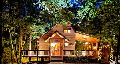 Bordering The National Forest. The Bear Affair Cabin.
