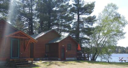 Järven rannalla hytti perääntyä; täydellinen loma talviurheiluun, neljä vuodenaikaa hauskaa