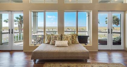 Luxury Beach Home, teak lattiat, graniitti, askeleen päässä rannalta, allas, laiturin, aidatulla