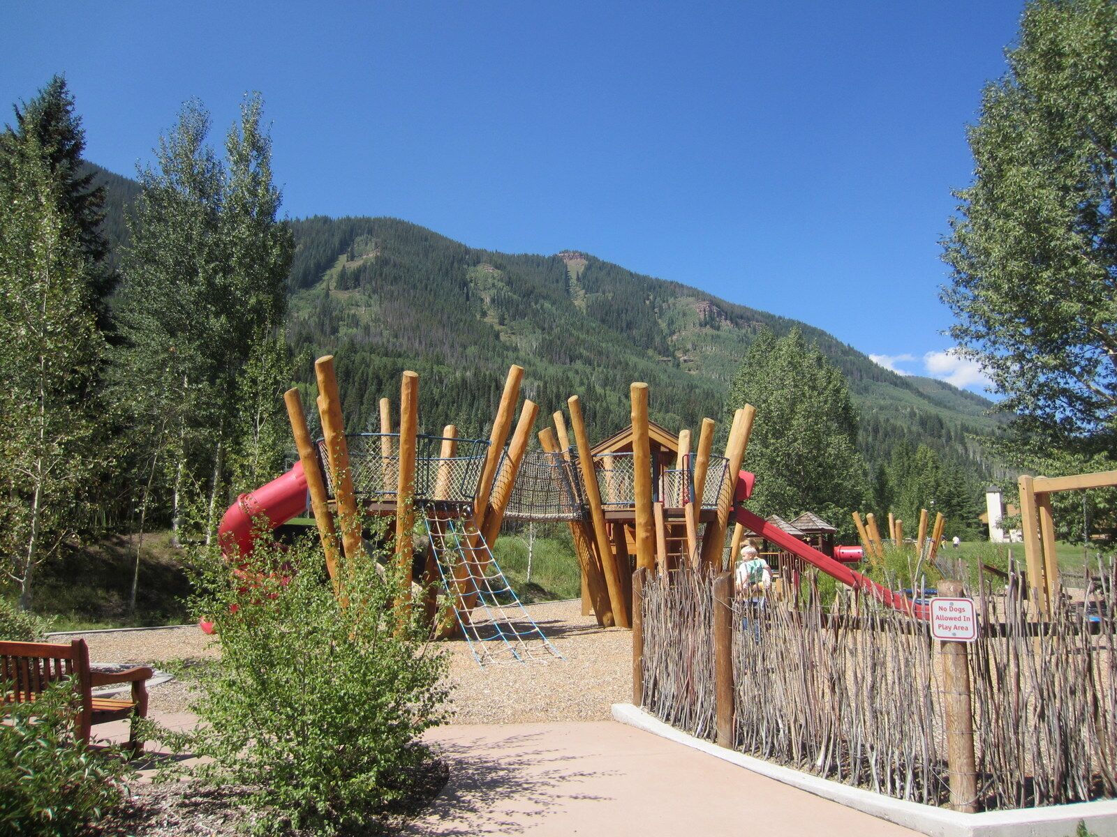 nearby children's playground