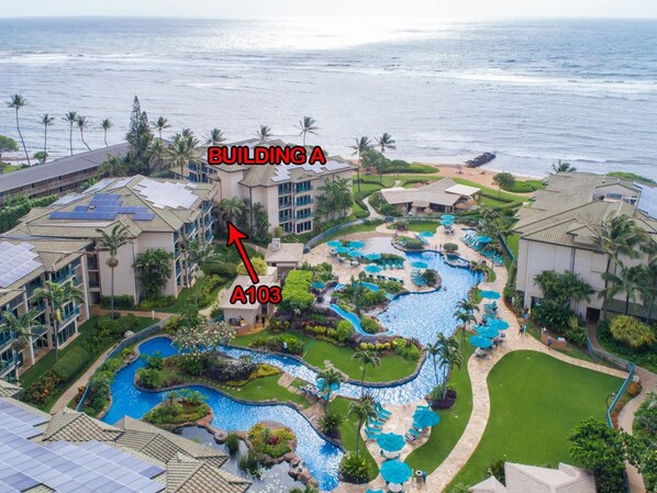 Exterior - Waipouli Beach Resort A103 1st Floor Beautiful Garden View Steps from the Ocean (Kapaa)