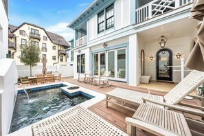 Indoor pool, a heated pool - Hope Town Haven Cottage - Plunge Pool/Summer Kitchen, Steps from Town Center (Panama City Beach)