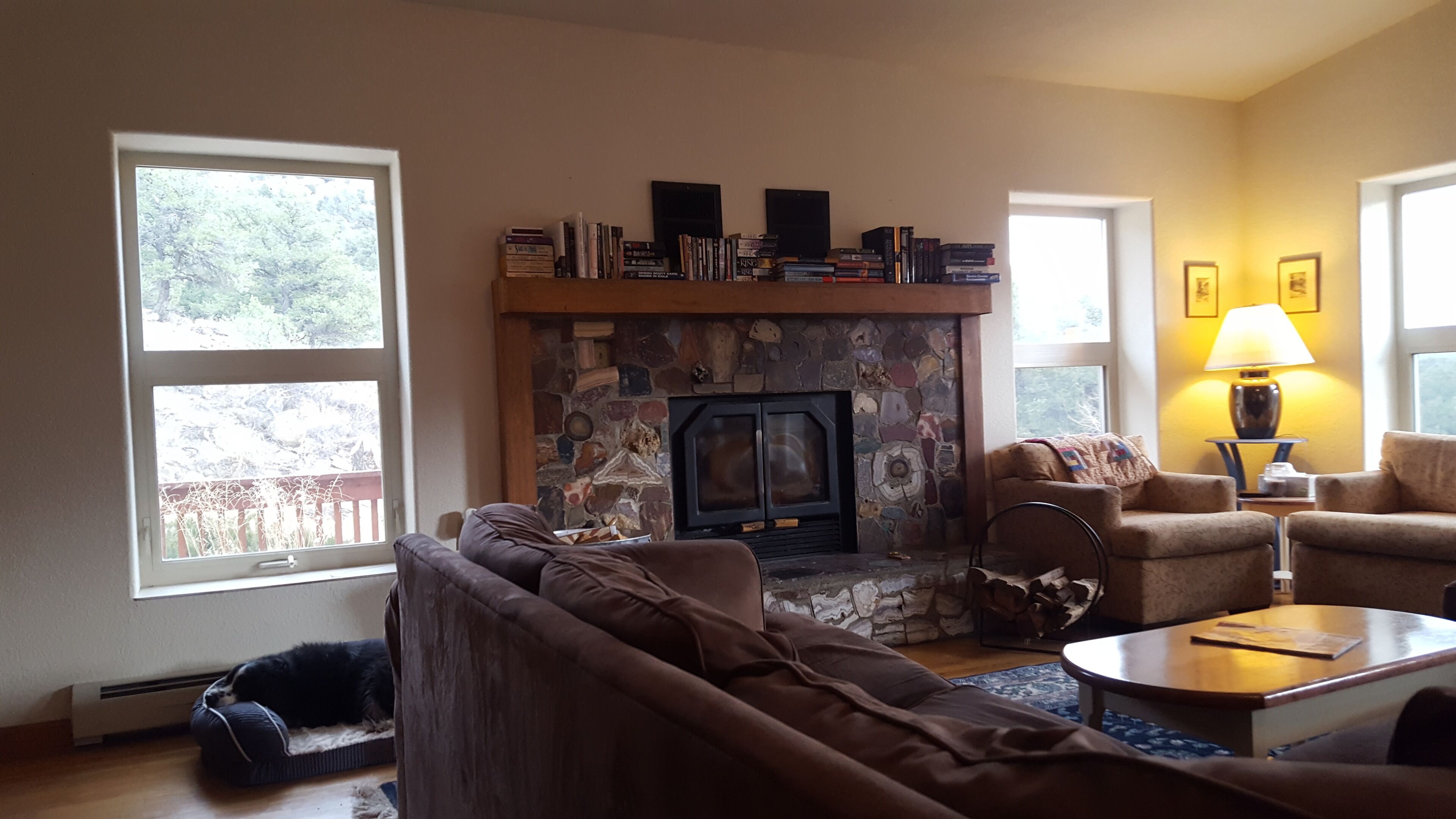 Country house along the Arkansas: Views and hiking included.