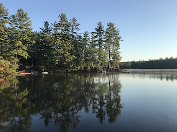 View of the cove from the beach