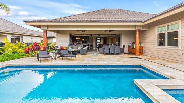 A heated pool
