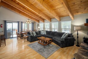 TV connectée, cheminée, jeux vidéo, lecteur de DVD