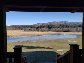 Property grounds - Lakeside Log Home on Picturesque Private Farm (West Augusta)