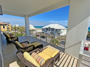 Terrace/patio - Beach House, Pet friendly, Elevator, Gulf Views (Pensacola Beach)
