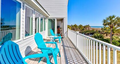 Lemmikkieläinystävällinen, Oceanfront-koti, Slps 21, Pelihuone, Koripallokenttä, paljon pysäköintitilaa!