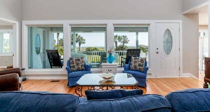 Huge oceanfront pet friendly home with large yard