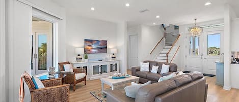 TV, DVD player, offices