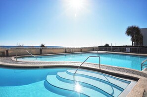 Una piscina riscaldata