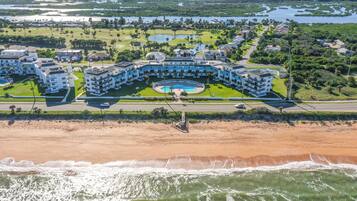 On the beach, beach towels