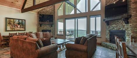 TV connectée, cheminée