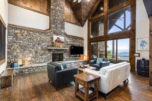 TV, fireplace - Already There (Blue Ridge)