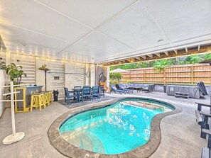 A heated pool