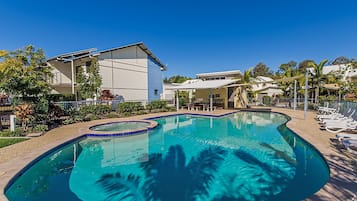 Indoor pool, a heated pool