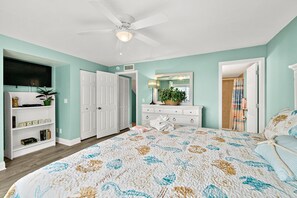 2 bedrooms, iron/ironing board, free WiFi, bed sheets - Ocean Front-Large Outdoor Patio-Ocean View Balcony  (Flagler Beach)