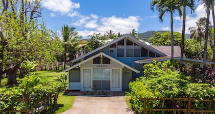 Ohana House - 3br / 2ba kotiin lähellä rantaa Hanaleissa