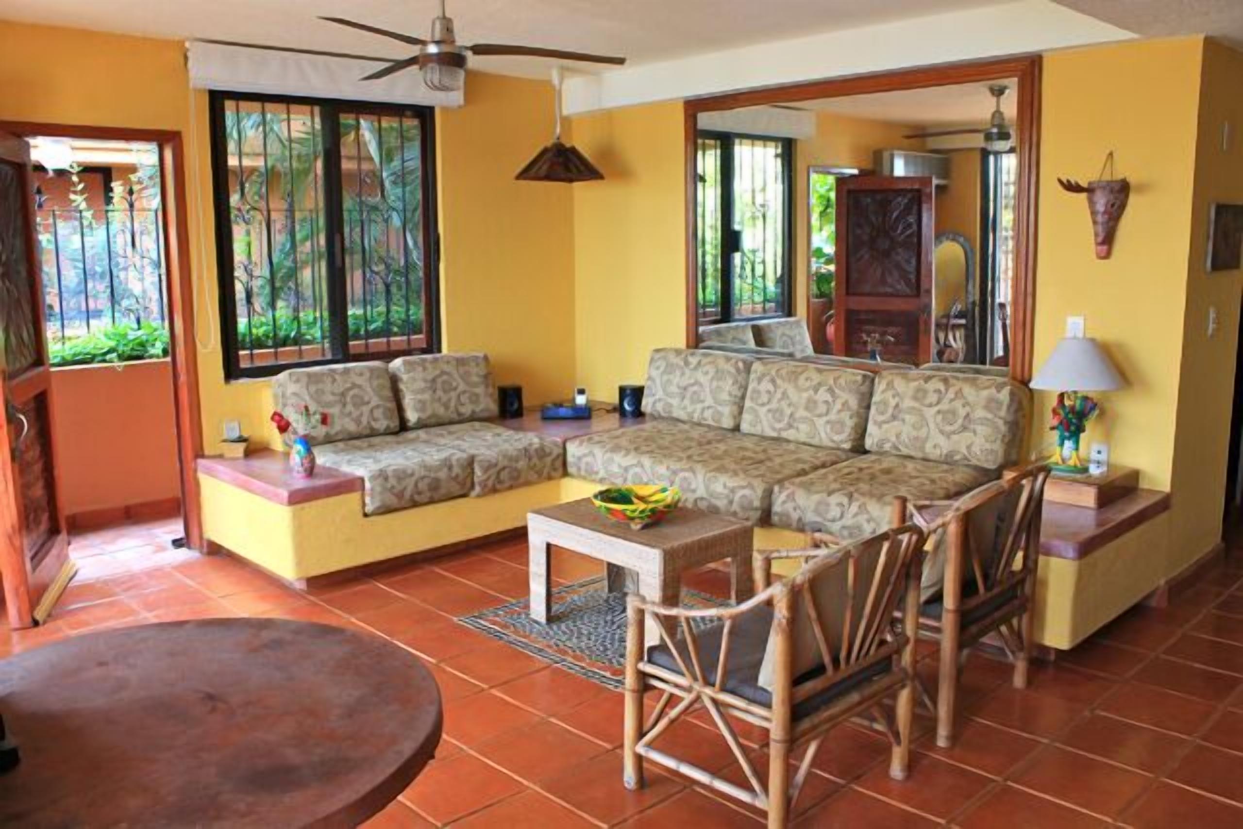 Fabulous views, overlooking beautiful La Ropa Bay; steps from the beach.